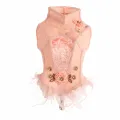 Lampenkap Victorian - 40 cm - roze - stof