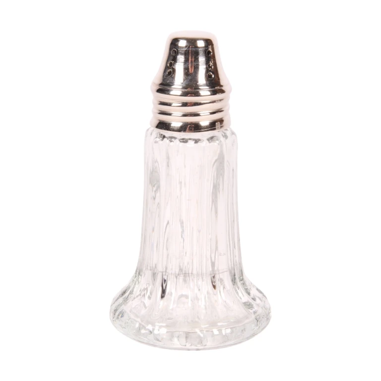 Streuer - 14,5 cm - Silber - Messing und Glas - 1 Stück