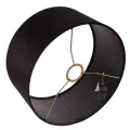 Lampenkap Cilinder - 30 cm - zwart - stof