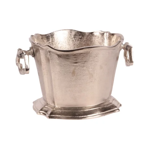 Wijnkoeler - zilver - aluminium - 24 cm - 1 stuk
